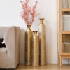 Dexmalle High distress metal center vases with growing vine patterns - 3 of 4