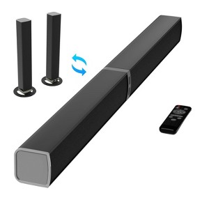 MOVSSOU Bluetooth Soundbar 80W Wireless TV Soundbar 32inch Split 2 in 1 Detachable Sound Bar for Smart TV - 1 of 4