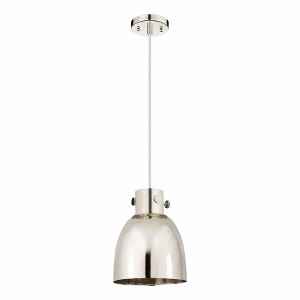 Newton Bell - 1 Light Pendant with Metal Shade In Industrial Style-9.63 Inches Tall and 8 Inches Wide - 1 of 1