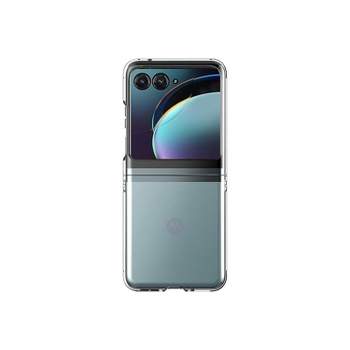 SaharaCase Hybrid-Flex Hard Shell MagSafe Phone Case for Motorola Razr+ 2023 Shock Absorbing Clear