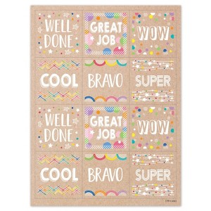 Creative Teaching Press Krafty Pop Colorful Kraft Reward Stickers (Pack of 6) - 1 of 1
