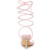 Allegra K Women's Open Toe Clear Strap Lace Up Clear Stiletto Heel Sandals - 3 of 4