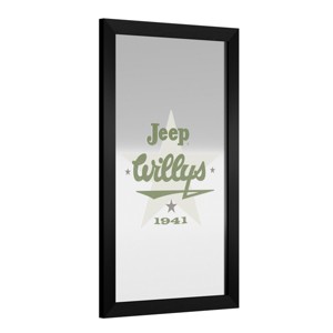 Jeep Black Framed Bar Mirror by Trademark Gameroom - 1 of 4