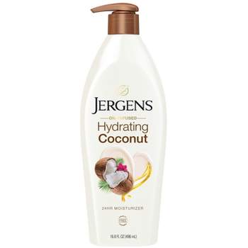Jergens Hyrdating Coconut Hand and Body Lotion For Dry Skin, Dermatologist Tested - 16.8 fl oz