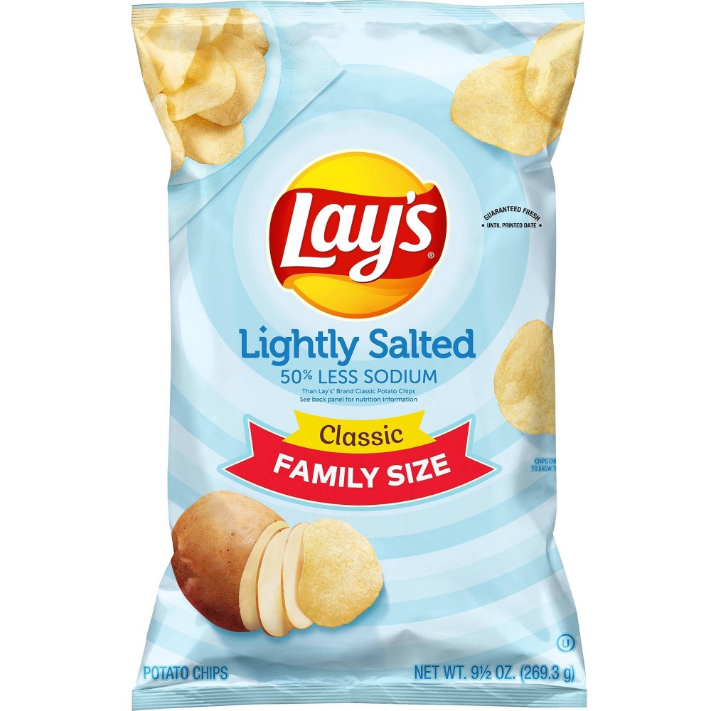 UPC 028400160193 product image for Lay's Lightly Salted Potato Chips - 9.5oz | upcitemdb.com