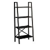 PAGED Modern Ladder Bookshelf Organizers Storage Shelves with Metal Frame for Living Room, Study Room - 3 of 4