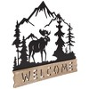 Northlight Welcome Moose Wooden Wall Sign - 11.75" - Brown - 3 of 4