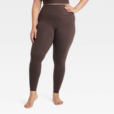 Women s Everyday Soft Ultra High rise Leggings All In Motion Dark Brown 1x Target