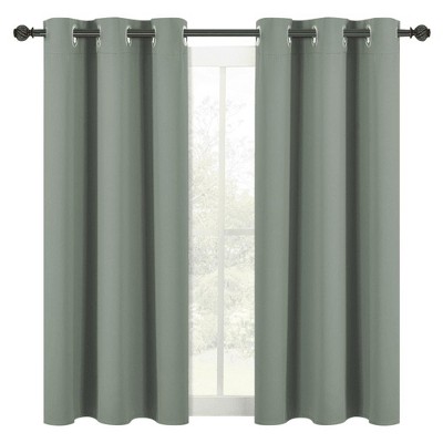 NICETOWN Grommet Top Blackout Curtains, Thermal Insulated Noise Reducing Window Drapes (Set of 2)