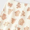 Baby Girls' 2pc Long Sleeve Christmas Holiday Cookies Ribbed Sweatshirt and Flare Leggings Set - Cat & Jack™ Cream - 4 of 4