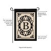 Evergreen Flag Cambridge Chic Letter B Monogram Applique Garden Flag - 12.5" Wide x 18" High - 3 of 4