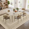 Checkered Washable Area Rugs Modern Floor Mats with Non-Slip Backing - 4 of 4