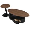 Lyngins 2-Piece Coffee Table Set – Faux Marble & Metal, Oval Coffee Table with Round Side Table, Sturdy Steel Frame, Center Table & Living Room Table - 4 of 4