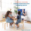 ECR4Kids Bentwood Stackable Stools, 6-Piece - 4 of 4