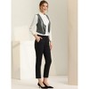 INSPIRE CHIC Women's Sleeveless Versatile PU Faux Leather Suit Vest - 2 of 4