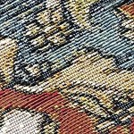 indigo, crimson, gold