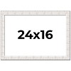 PosterPalooza | Sculpted White Picture Frame - UV Acrylic, Backing Board, Hanging Hardware Included - 2 of 4