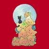 Men's Design By Humans Cat Pumpkin Pile By AwkwardDragon T-Shirt - 2 of 4