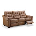 Elliot Leather Power Recliner Sofa Camel - Abbyson Living