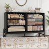 6 Drawer Dresser for Bedroom, 52"W Wooden Chest of Drawers with Metal Legs, Clothes Storage Organizer, Dresser TV Stand for Hallway - 4 of 4