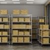 5 Tier 6000lbs Heavy Duty Adjustable Storage Rack Metal Shelf Wire Shelving Unit with Wheels & Shelf Liners -,rectangle,white,82" H x 48" L x 24" D - 3 of 4