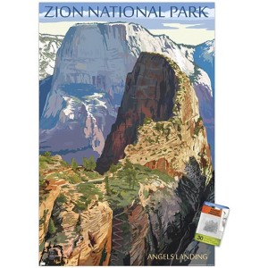 Trends International Lantern Press - Zion National Park, Utah, Angels Landing Unframed Wall Poster Prints - 1 of 4