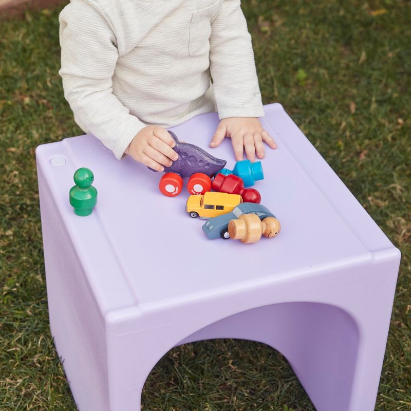 ECR4Kids Tri-Me Adaptable Kids Cube Chair, Indoor Outdoor Plastic, 3-in-1 Multipurpose Table/Seat, 5 of 15