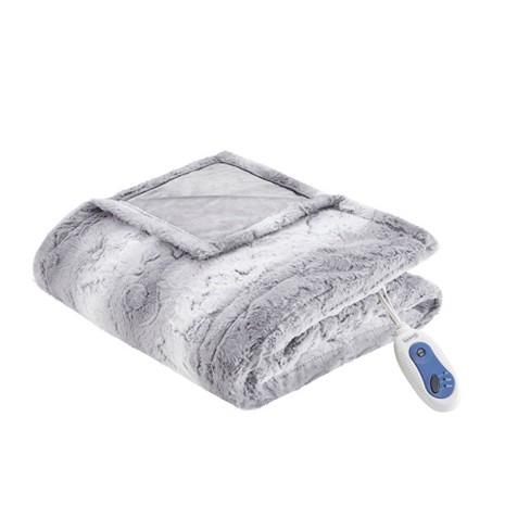 Beautyrest Washable Micro Fleece Electric Blanket - King/Gray