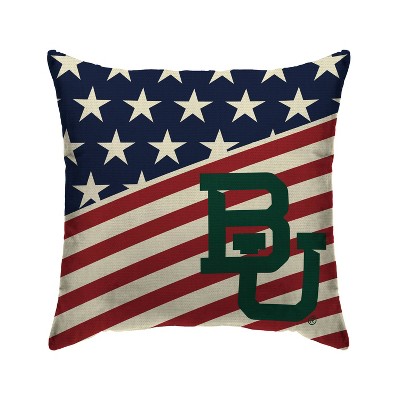 NCAA Baylor Bears Americana Decorative Throw Pillow