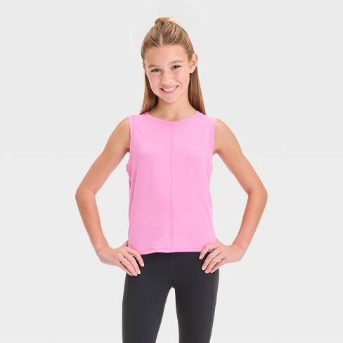 Girls Boxy Tank Top All In Motion Purple L Target