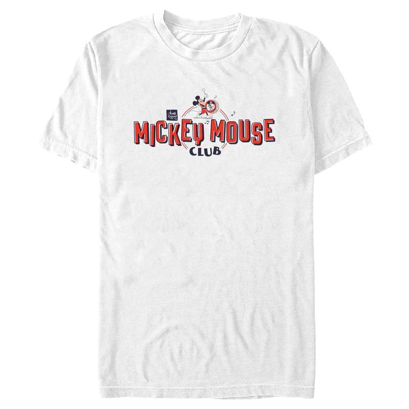 Men's Disney Mickey Mouse Club Logo T-Shirt, 1 of 6