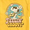 Men's - Peanuts - Feelin Groovy Snoopy And Woodstock Short Sleeve Graphic T-Shirt - 2 of 4