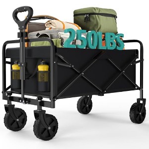 ELJGET Foldable trolley - 440-pound foldable extra-long heavy-duty multi-functional vehicle with wheels - 1 of 1