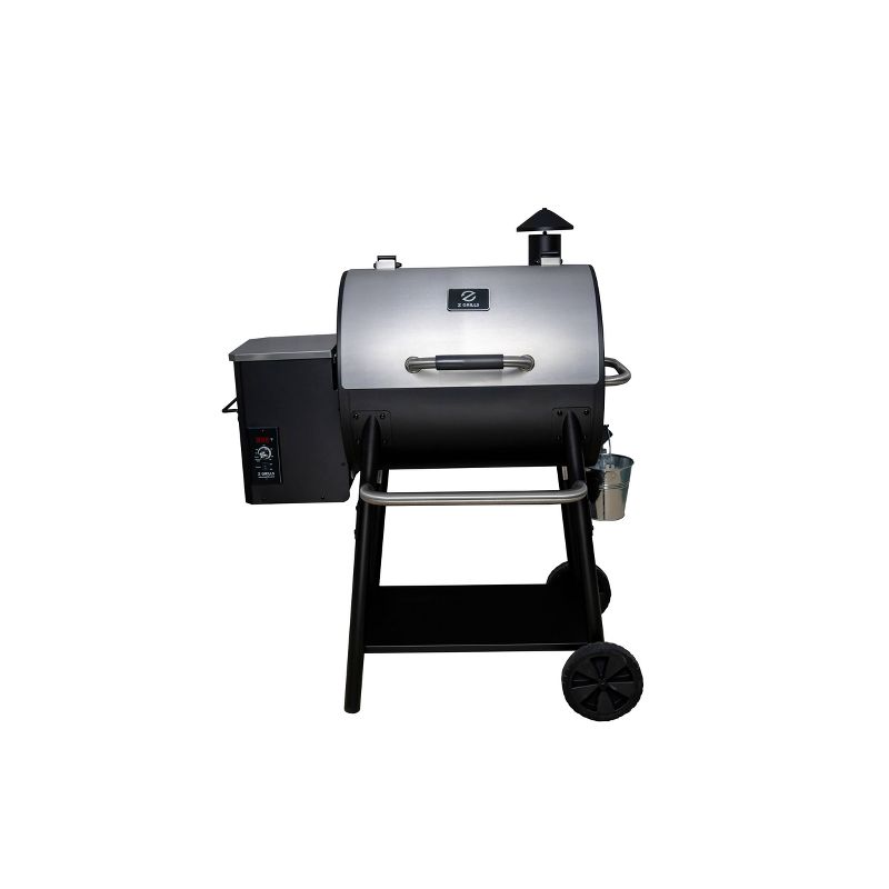 ZPG-550A2E Wood Pellet Grill BBQ Smoker Digital Control - Silver - Z Grills, 1 of 7
