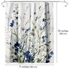 71x74 Floral Lavender Shower Curtain - 100% Polyester - Water-Resistant Bath Curtain - 2 of 4