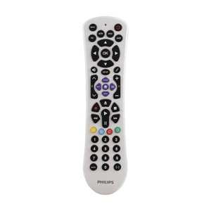 Philips 4-Device Universal Remote Control Pearl White - 1 of 4