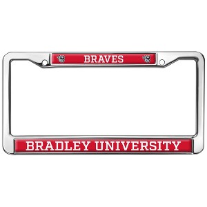 Bradley University Braves Logo Full Size Standard License Plate Metal Frame - 1 of 4