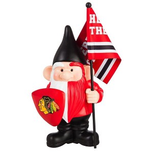 Evergreen Chicago Blackhawks, Flag Holder Gnome - 1 of 2