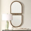 Uttermost Jacques Mirror Sleek Wooden Frame with Grooved Channels Antiqued Gold Finish - 2 of 4