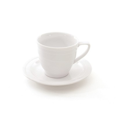 BergHOFF Eclipse 8.6oz Porcelain Teacup & Saucer