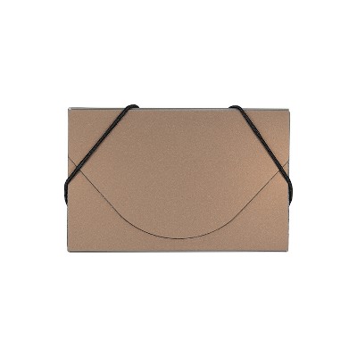 JAM Paper Plastic Business Card Holder Case Copper Metallic Sold Individually (3656190)