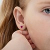 Girls' Tiny CZ Heart Screw Back 14k Gold Earrings - In Season Jewelry - 3 of 4
