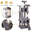 Acekool 63" Cat Tree Tower - Multi-Level Playhouse with Hammocks & Condo - 2 of 4
