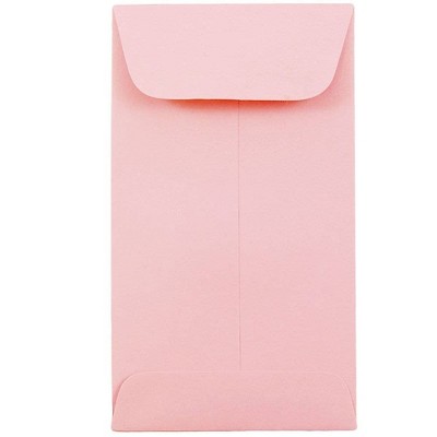 JAM Paper #6 Coin Business Envelopes 3.375 x 6 Baby Pink 356730562