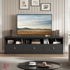 TV Stand for 65/70/75 Inch TV Entertainment Center with Storage Drawer Mid-Century Modern TV Console with Open Shelves 70in Media TV Cabinet - 2 of 4