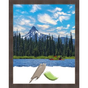 Amanti Art Whiskey Brown Rustic Wood Picture Frame - 1 of 4