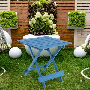Whisen Folding Solid Wood Square Table - 1 of 4