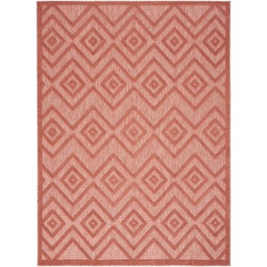 Nourison Versatile Solid Diamond Indoor Outdoor Flatweave Area Rug - 1 of 4