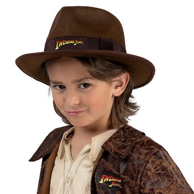 Jazwares Indiana Jones Boys' Hat Costume Headwear - Brown One Size