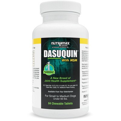 Nutramax Dasuquin MSM for Small/Medium Dogs 84 Chew Tablets